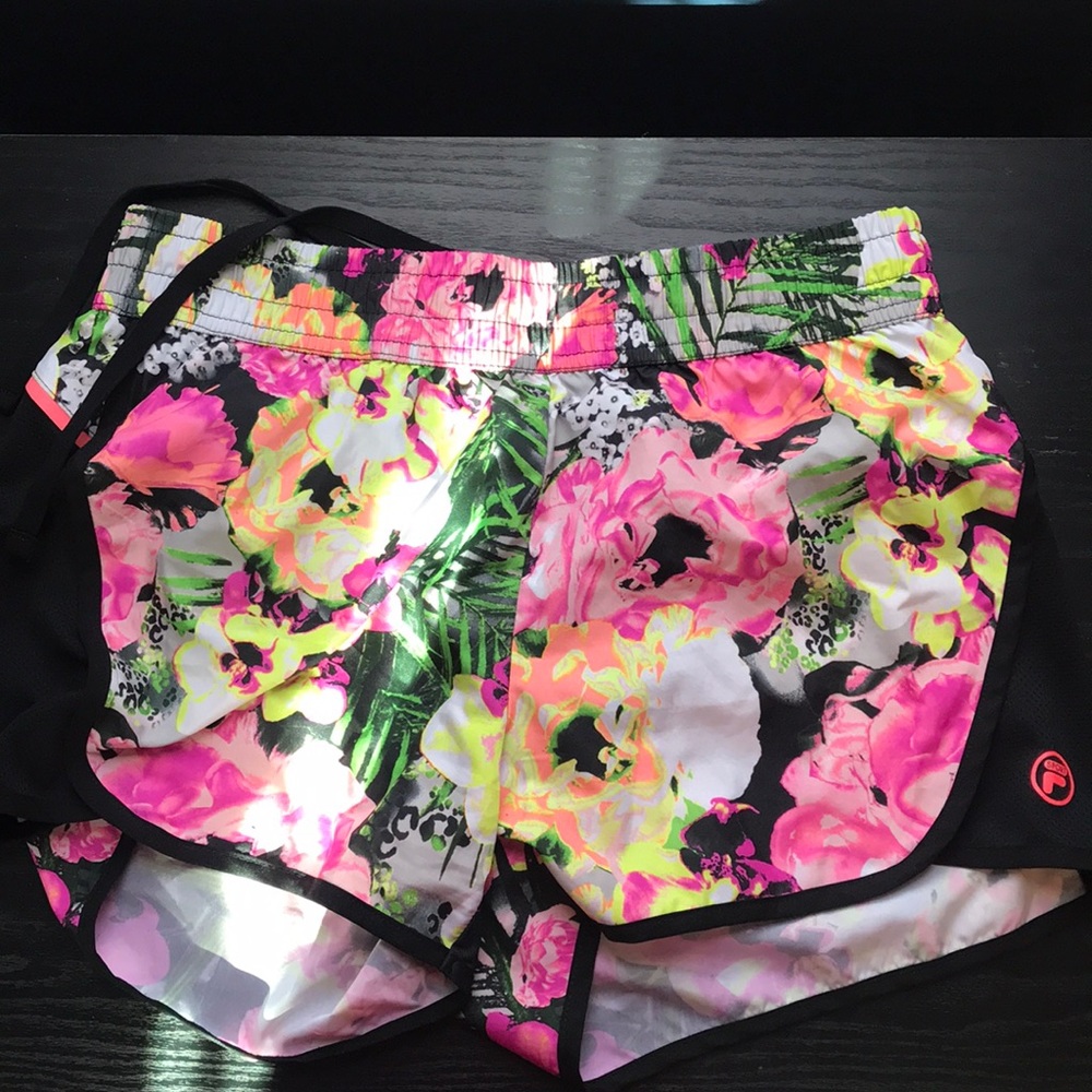 Fila Sport Floral print runner shorts
